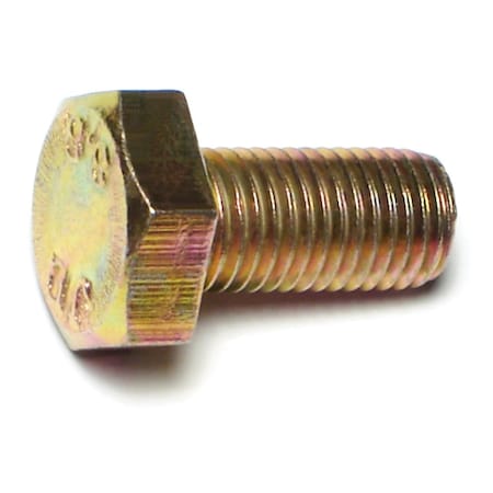 Class 8.8, M10-1.25 Hex Head Cap Screw, Zinc Plated Steel, 20 Mm L, 25 PK